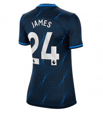 Chelsea Reece James #24 Replika Udebanetrøje Dame 2023-24 Kortærmet